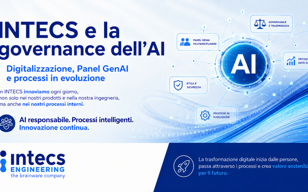 INTECS Engineering rafforza la governance dell’AI nei processi tecnici aziendali